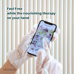 Mediheal Derma Layer Hand Mask pack open indicates value and convenience.