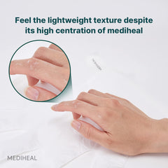 Mediheal Derma Layer Hand Mask vitamin E closeup suggests nourishing benefits.