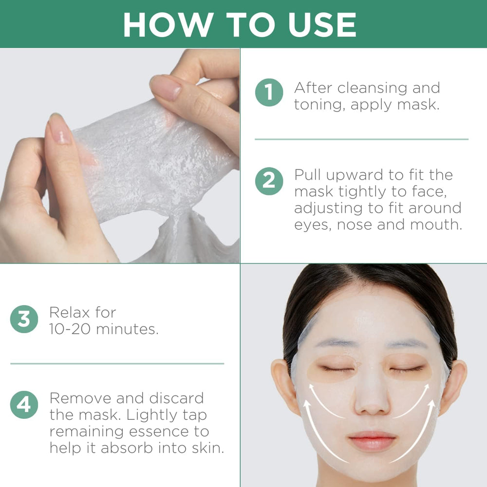 Mask edges align to the face for a secure fit.