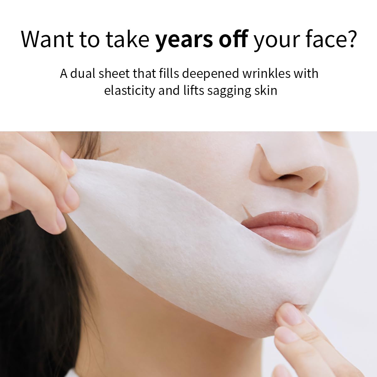 Mediheal Retinol-Collagen Mask on face delivers smoother, refreshed skin.