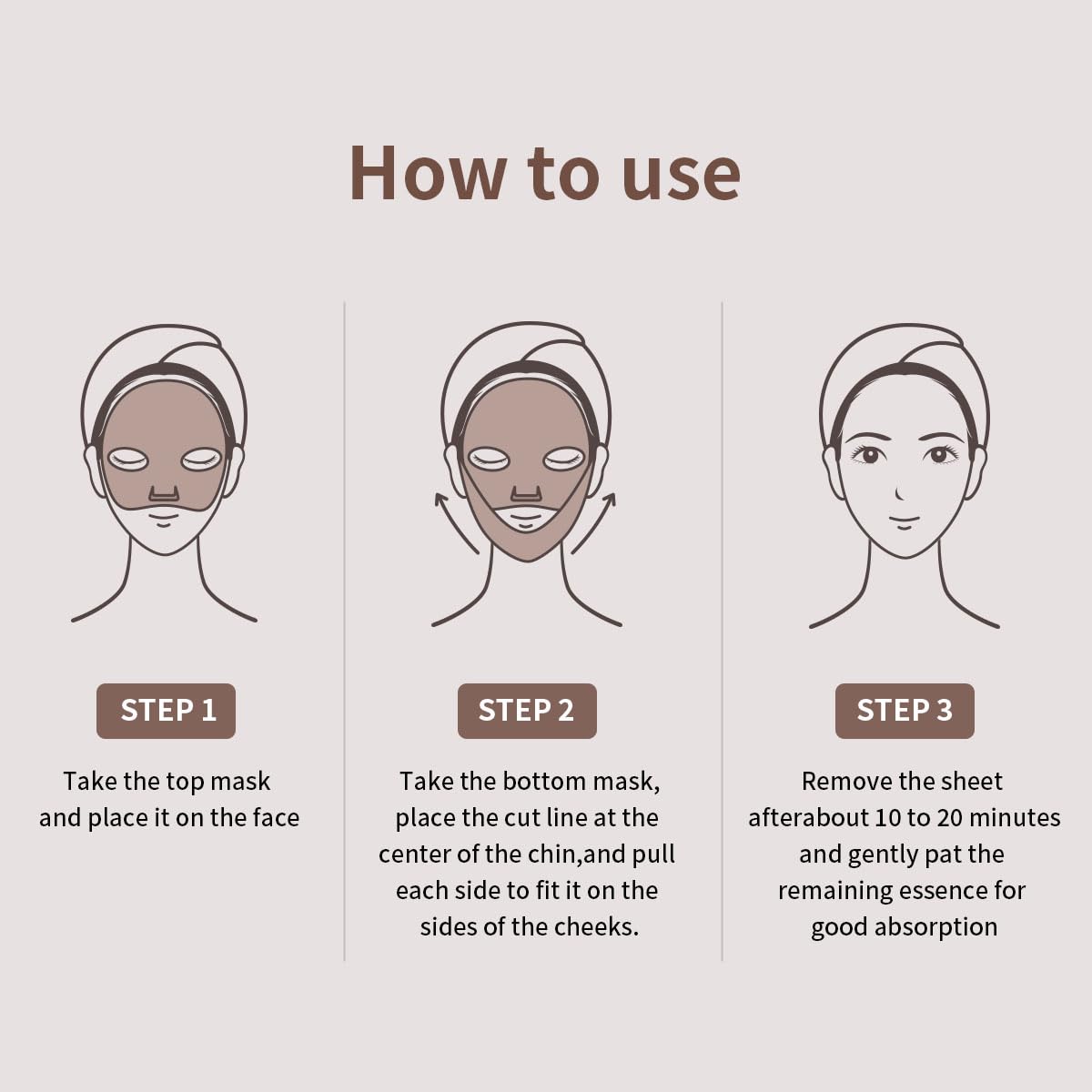Mediheal Retinol-Collagen Mask on skin for smoother, radiant complexion.