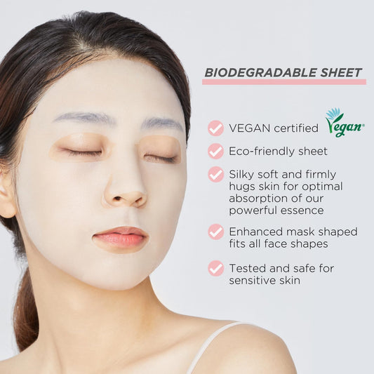 Mediheal Tea Tree Essential Mask closeup shows soothing action for irritated skin