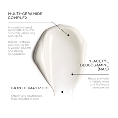 Medik8 Advanced Night Ceramide texture closeup highlights creamy, fast-absorbing formula.