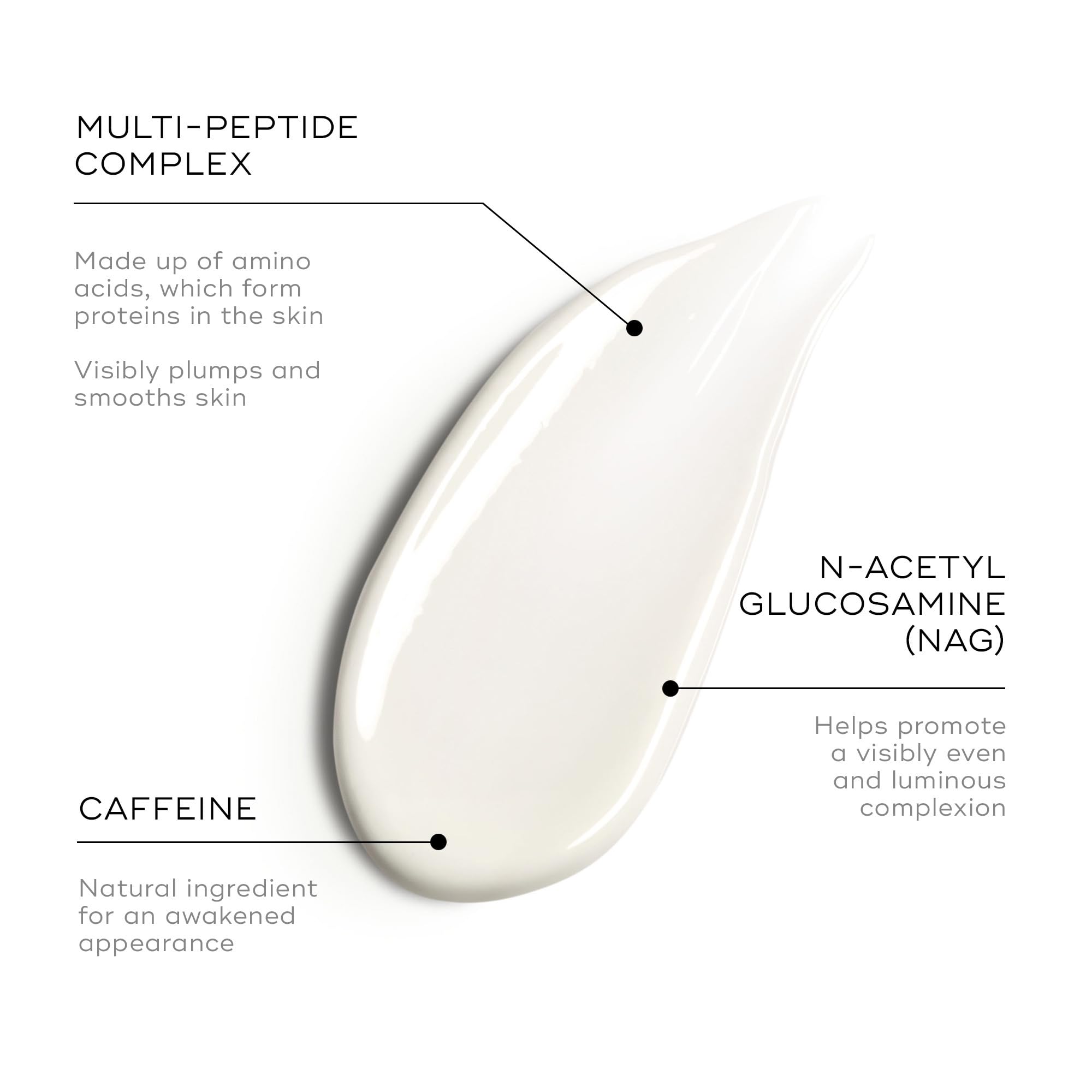 Texture swirl of Medik8 Advanced Night Eye Cream showing rich moisturizing formula