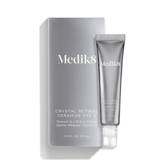 Medik8 Crystal Retinal Ceramide Eye 3 close-up, creamy texture for gentle hydration.