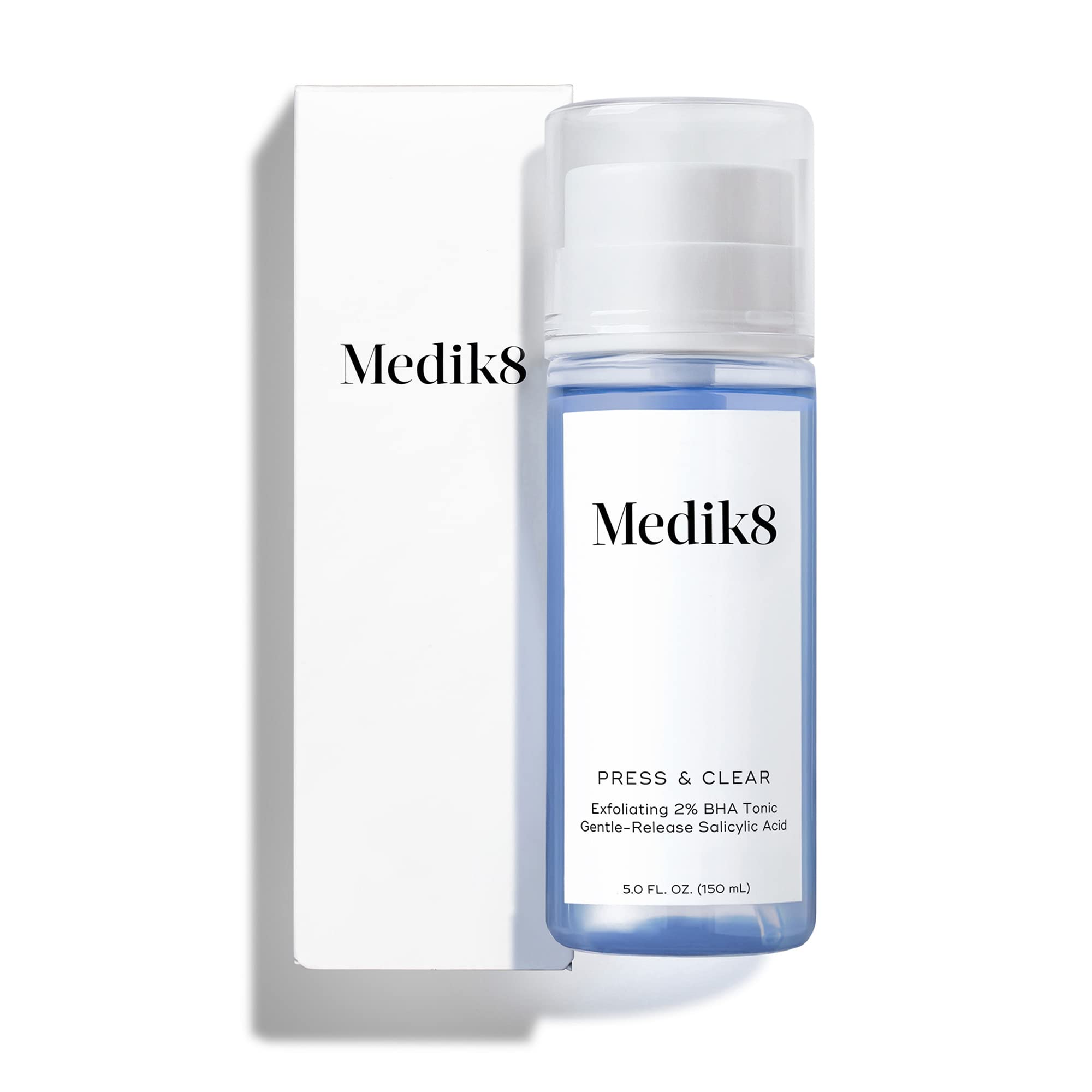 Medik8 Press and Clear toner bottle front view for daily skin refreshment