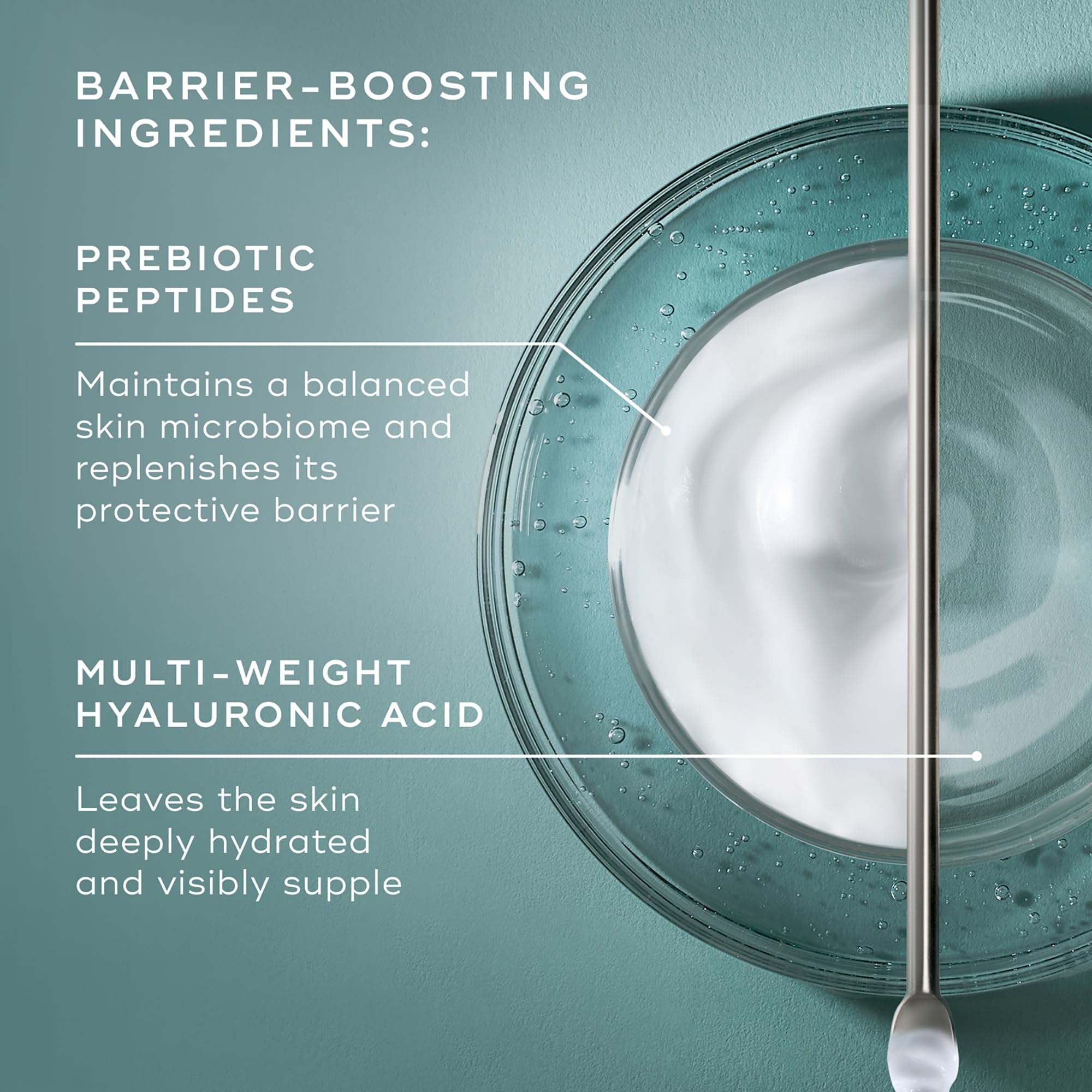Medik8 Total Moisture with prebiotic peptides supports a balanced skin barrier.
