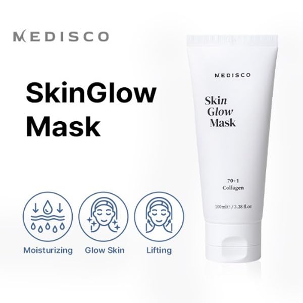 Medisco Skin Glow Mask applying the peel-off cream layer for glow