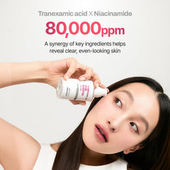 MEDITHERAPY 5% Niacinamide 3% TXA close-up highlights active ingredients for clearer skin.