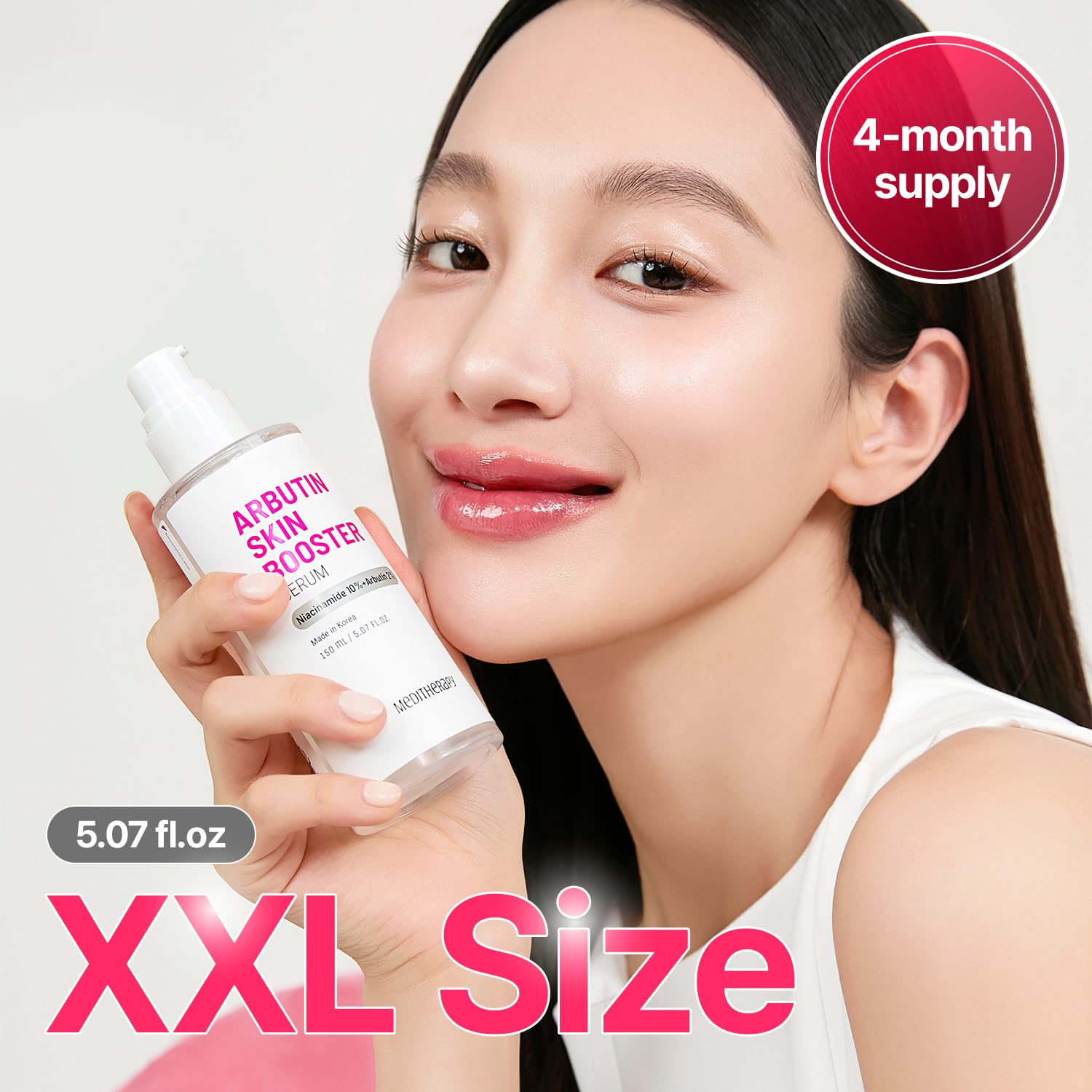 MEDITHERAPY Arbutin Serum ingredients note with Niacinamide and Arbutin balance.