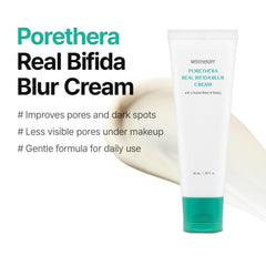 MEDITHERAPY Porethera cream texture swirl for creamy, lightweight finish.