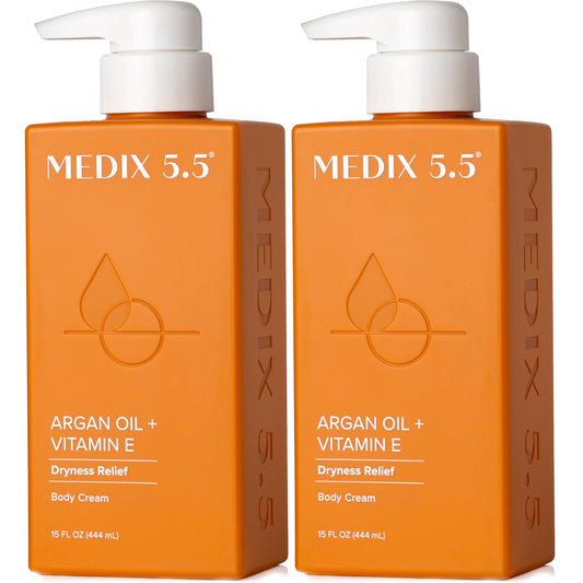 Medix 5.5 Argan Oil + Vitamin E cream bottle for anti aging hydration
