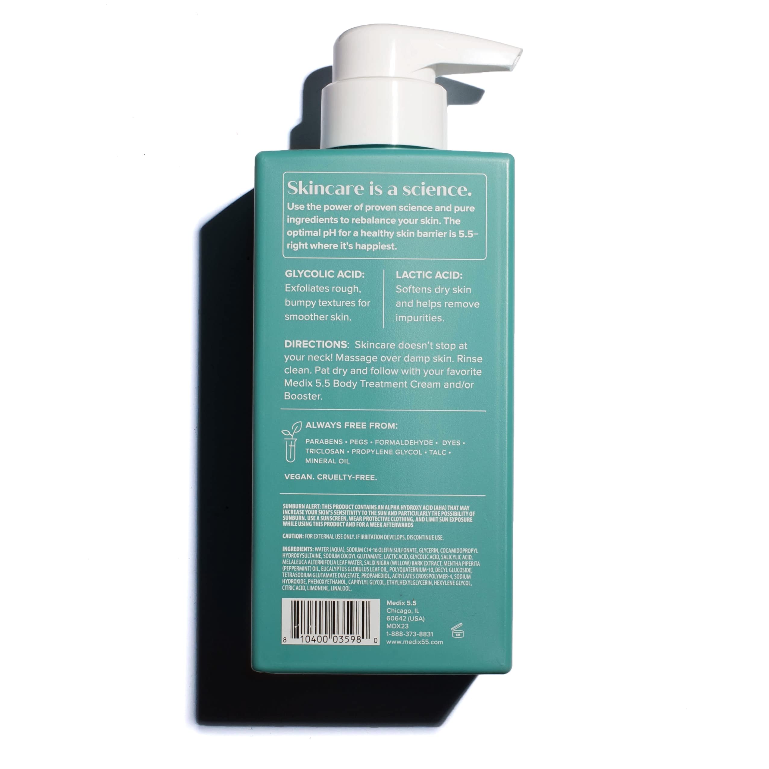 Medix 5.5 cruelty-free vegan label on packaging
