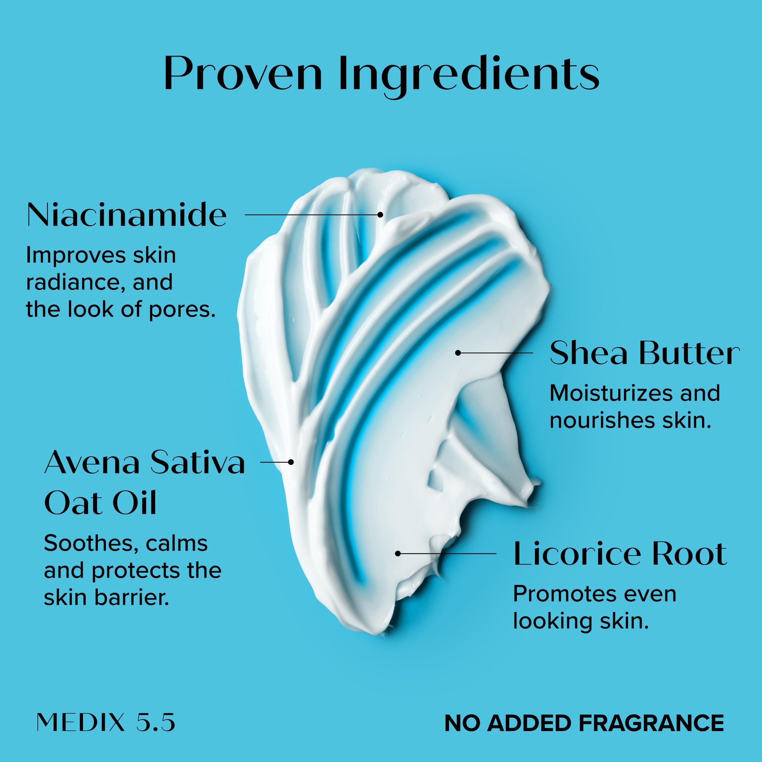 Application of Medix 5.5 fragrance-free body lotion on arm for hydration