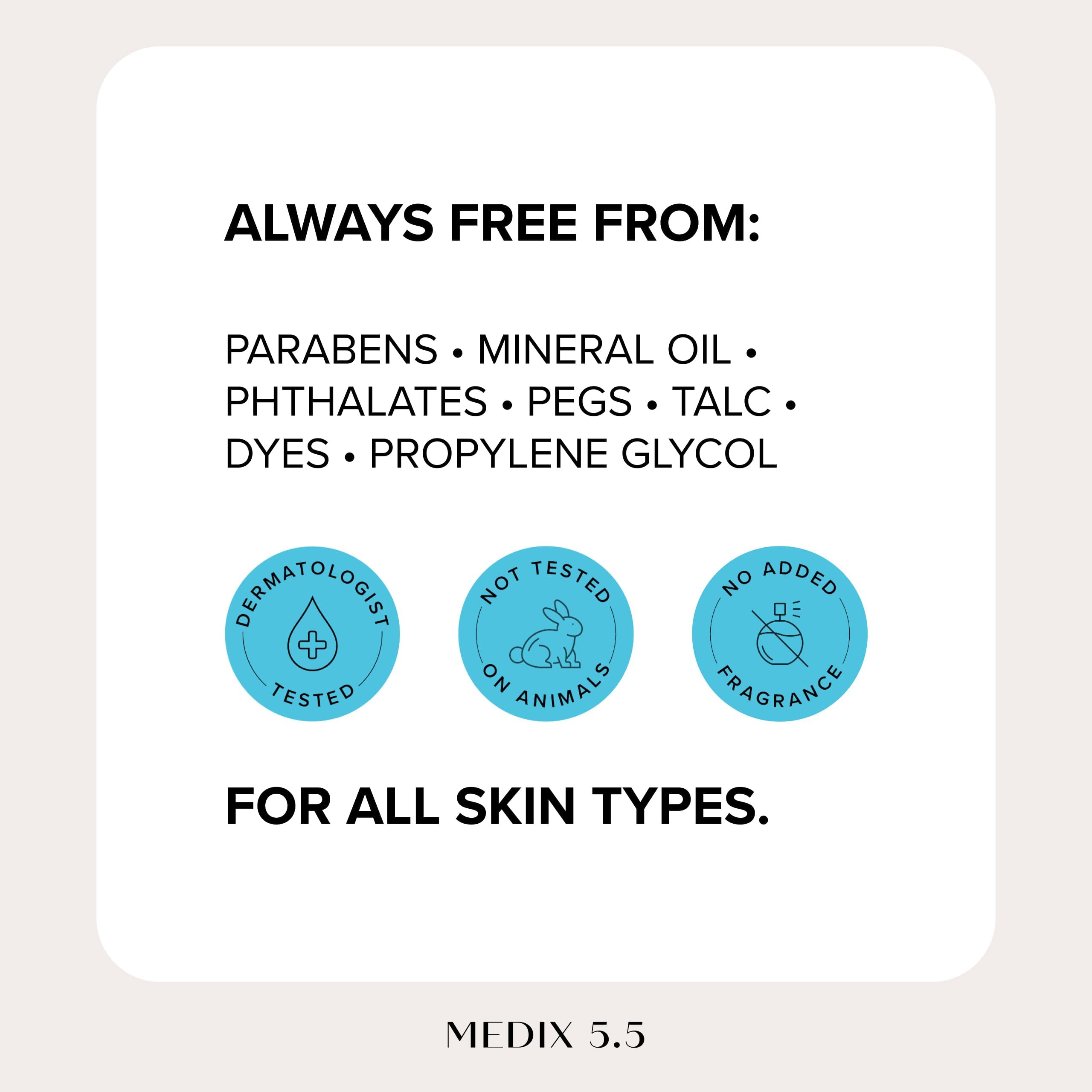 Medix 5.5 oat kernel oil and licorice root extract soothing skin