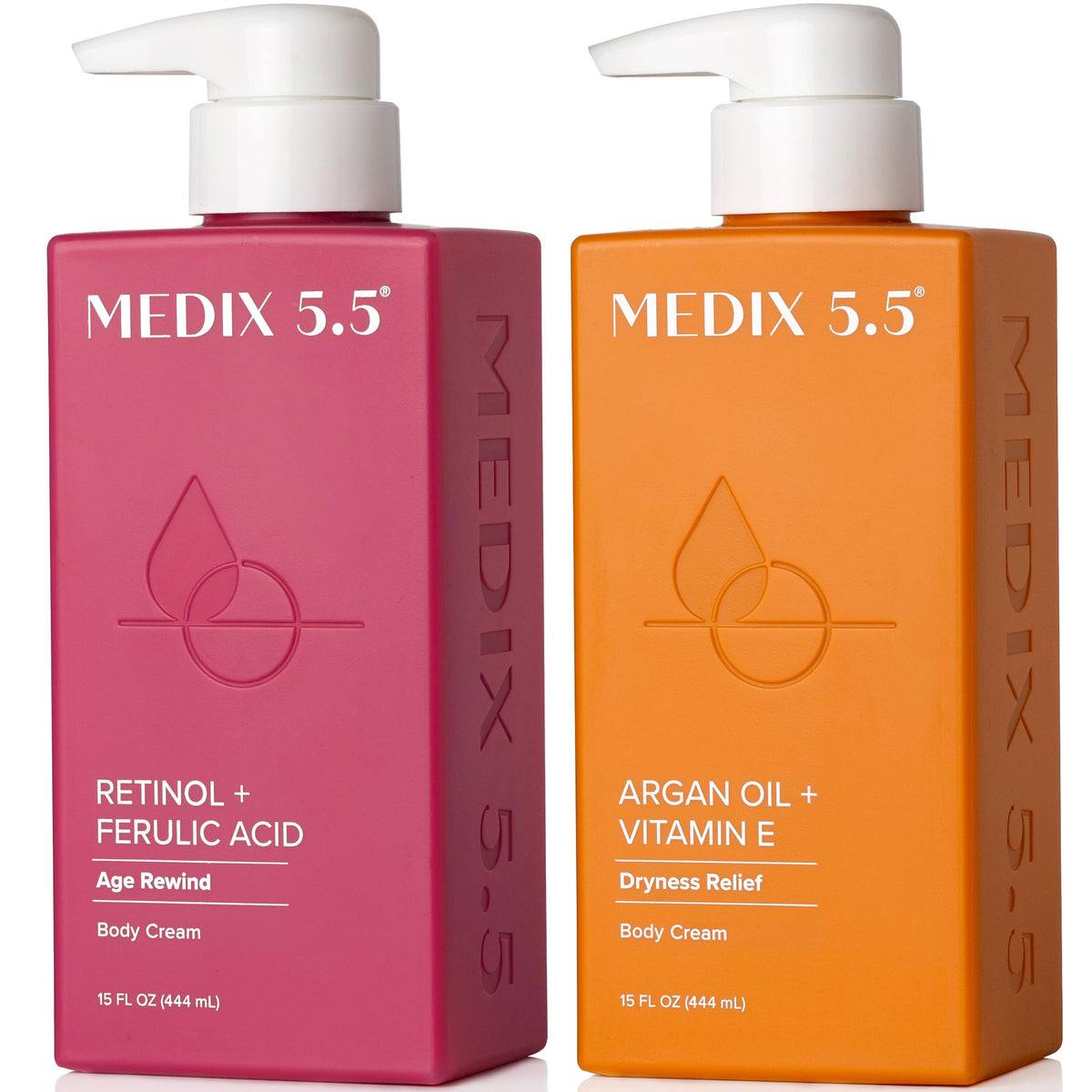 Medix 5.5 Retinol Body Lotion bottle for firmer-looking skin and daily hydration.
