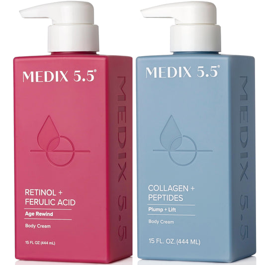 Medix 5.5 Retinol Cream bottle for firmer, smoother skin.