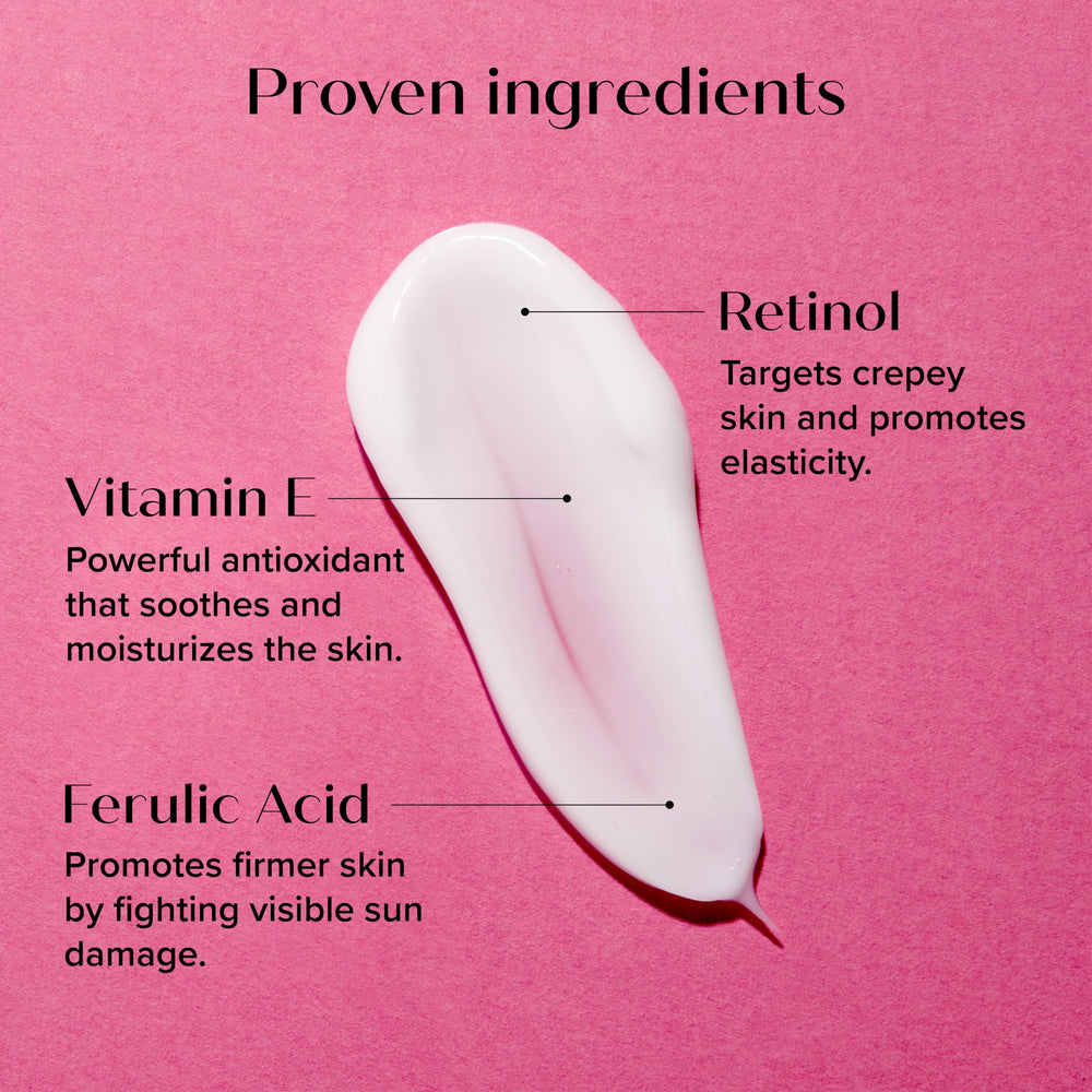 Medix 5.5 two-piece set on display, complete crepey skin routine