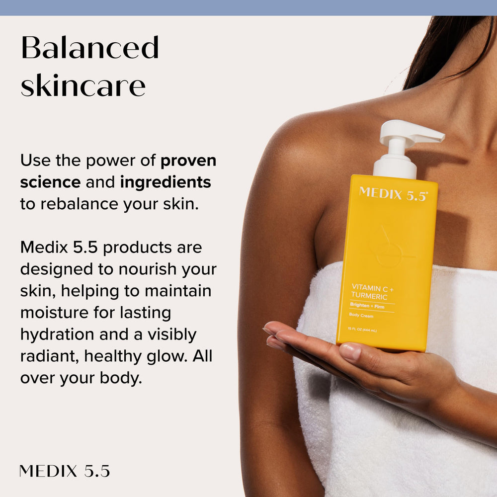 Medix 5.5 Vitamin C Body Lotion pump for easy application.