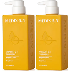 Medix 5.5 Vitamin C Cream bottle showing brightening and hydration.