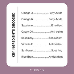 Medix 5.5 Vitamin F booster texture swirl demonstrates rich moisture