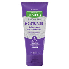 Medline Remedy Specialized Skin Cream unscented 2oz bottle for daily moisturization.