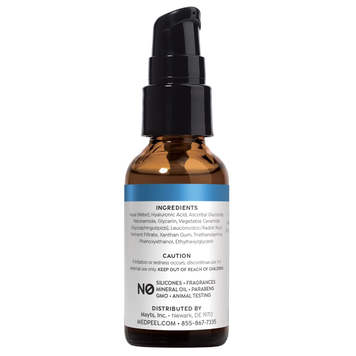 MedPeel Hydra-Plump serum texture showing quick, non-greasy absorption on skin