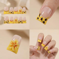 Leopard print Meemooron nails captured in vivid close-up.