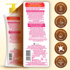 Meera anti-dandruff shampoo bottle on shelf signals a clean routine.