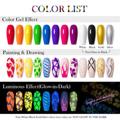 MEET ACROSS 12-color neon palette swatches in daylight for prep and planning.