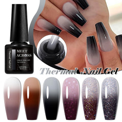 MEET ACROSS gift box with color-changing gel polishes and two function gels
