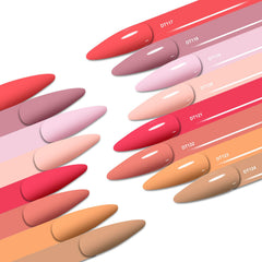 MEET ACROSS gel polish shown with smooth brush stroke for easy coverage.