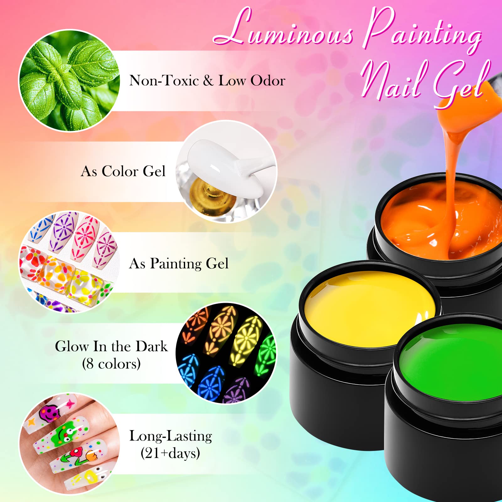 MEET ACROSS durable gel polish provides high-gloss wear for weeks.