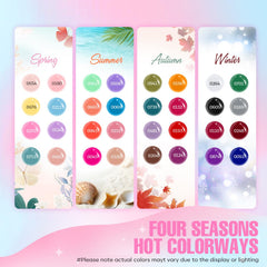 MEFA 32-color gel nail polish kit offers versatile color options for any style