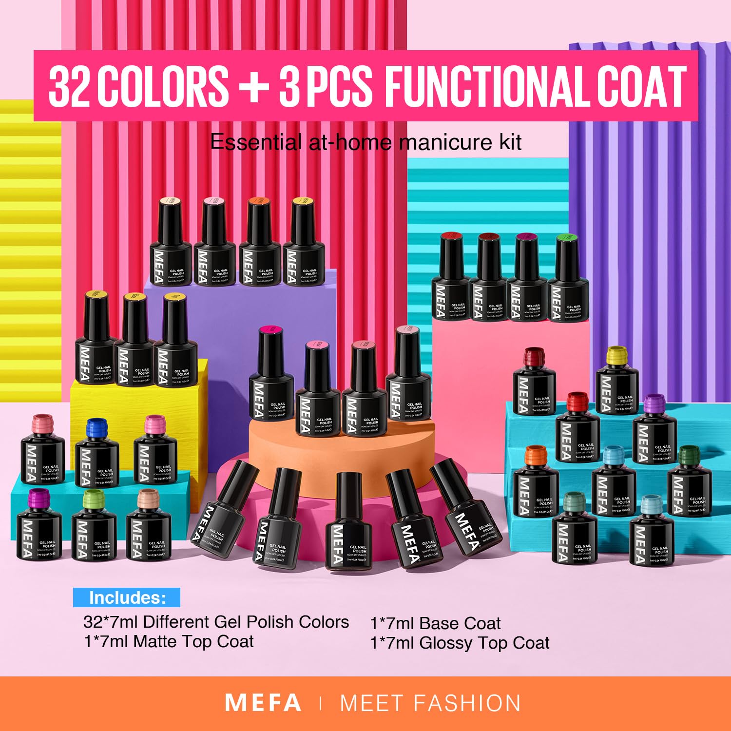 MEFA At-Home Nail Art Inspiration captures easy DIY manicure ideas.