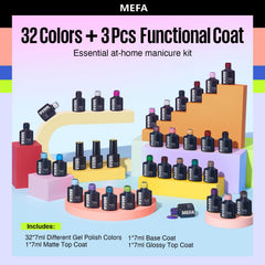 MEFA at home nail art setup ready for DIY manicure