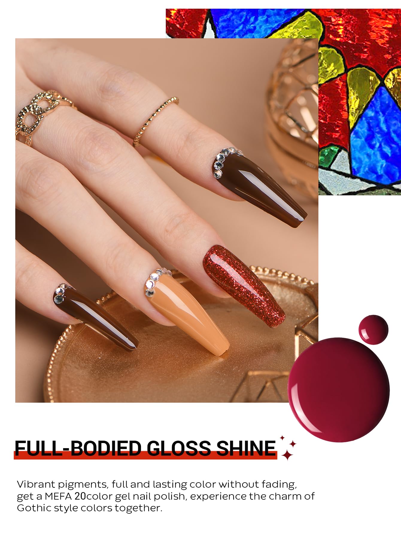 MEFA autumn color palette for versatile nail art ideas