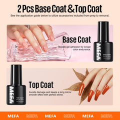 MEFA base coat 7ml for smooth foundation and adhesion.