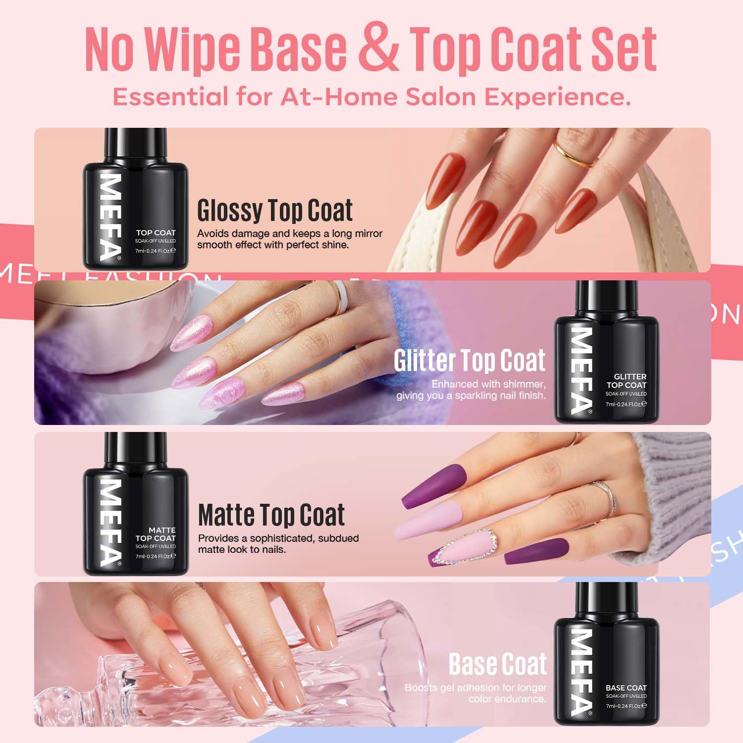 MEFA false swatches for easy color testing at home
