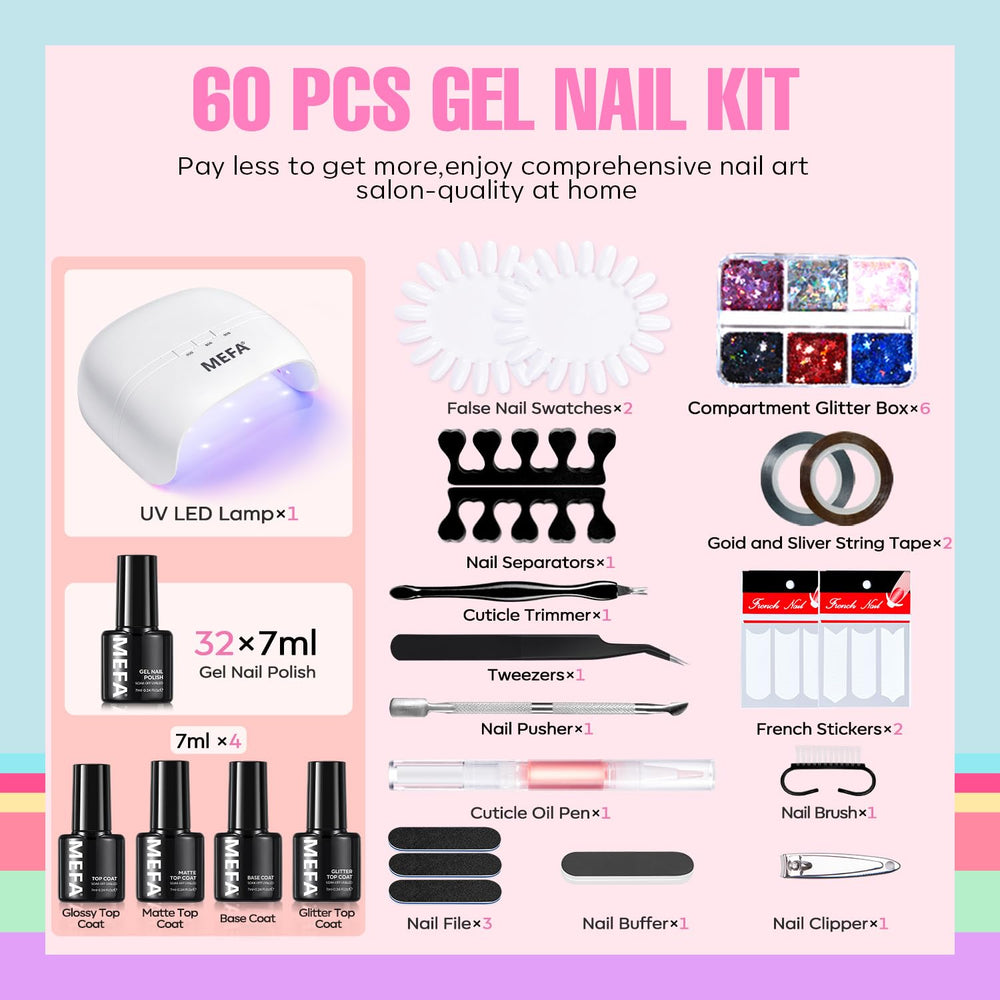 MEFA gift ready nail art kit suitable for presents