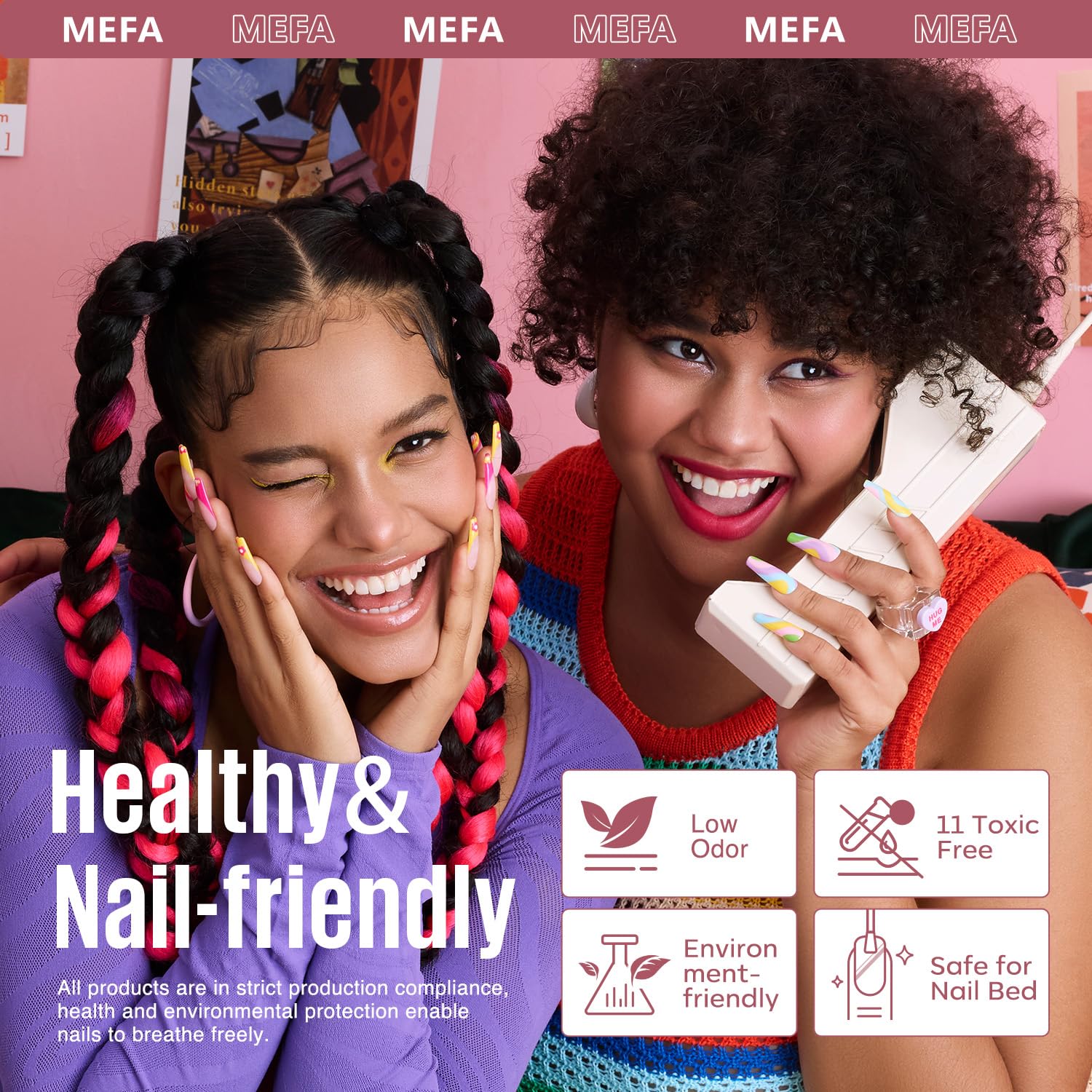 MEFA 12 shade palette supports creative fall nail art.