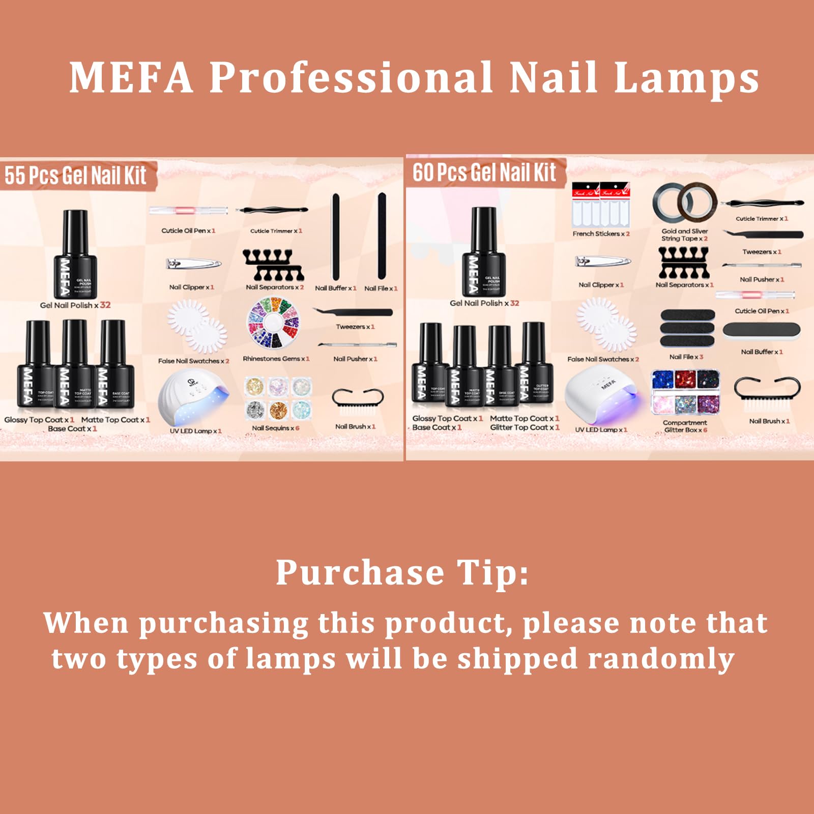 MEFA glitter top coat adds sparkling accents for nail art