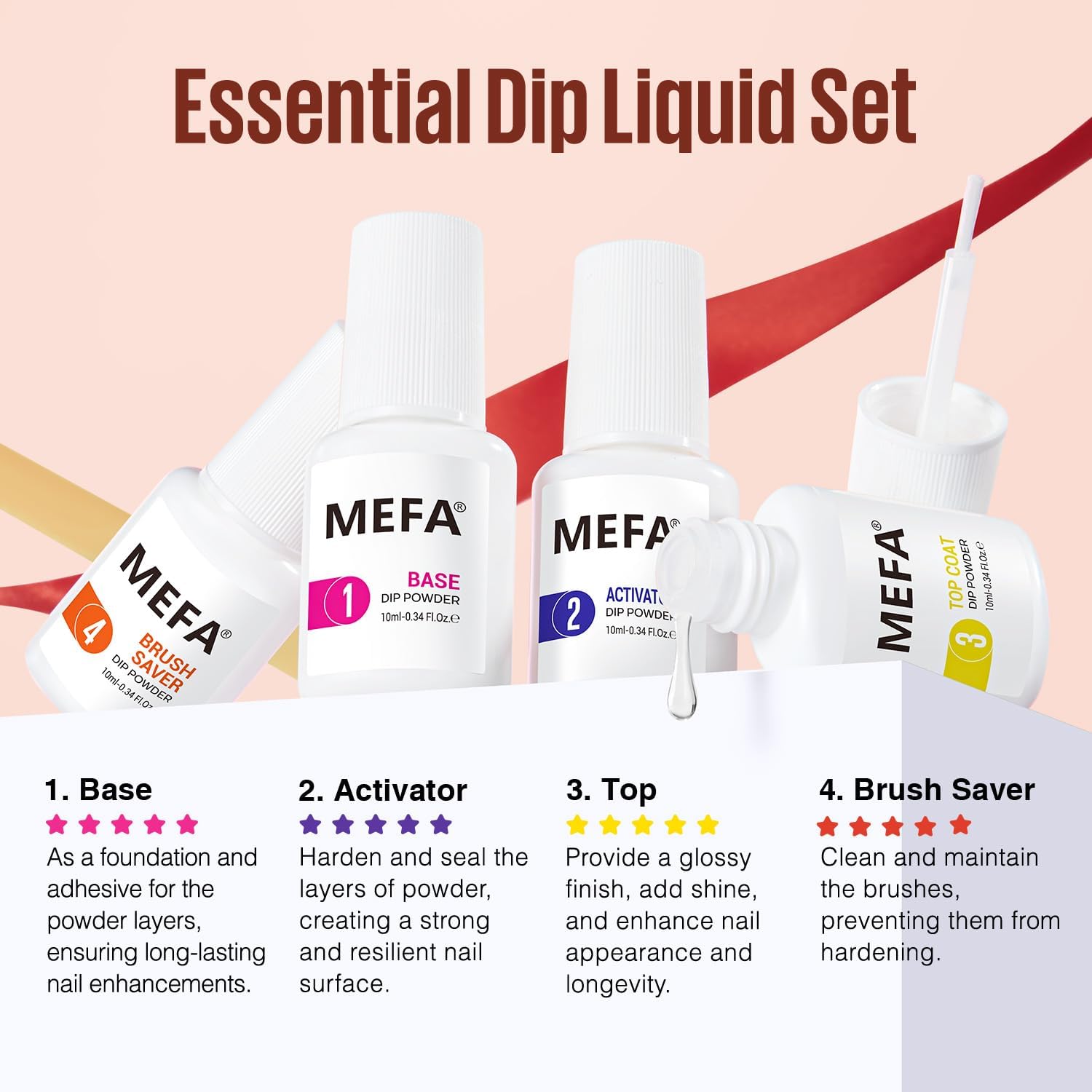 MEFA mini files and dip tray for easy at home nails