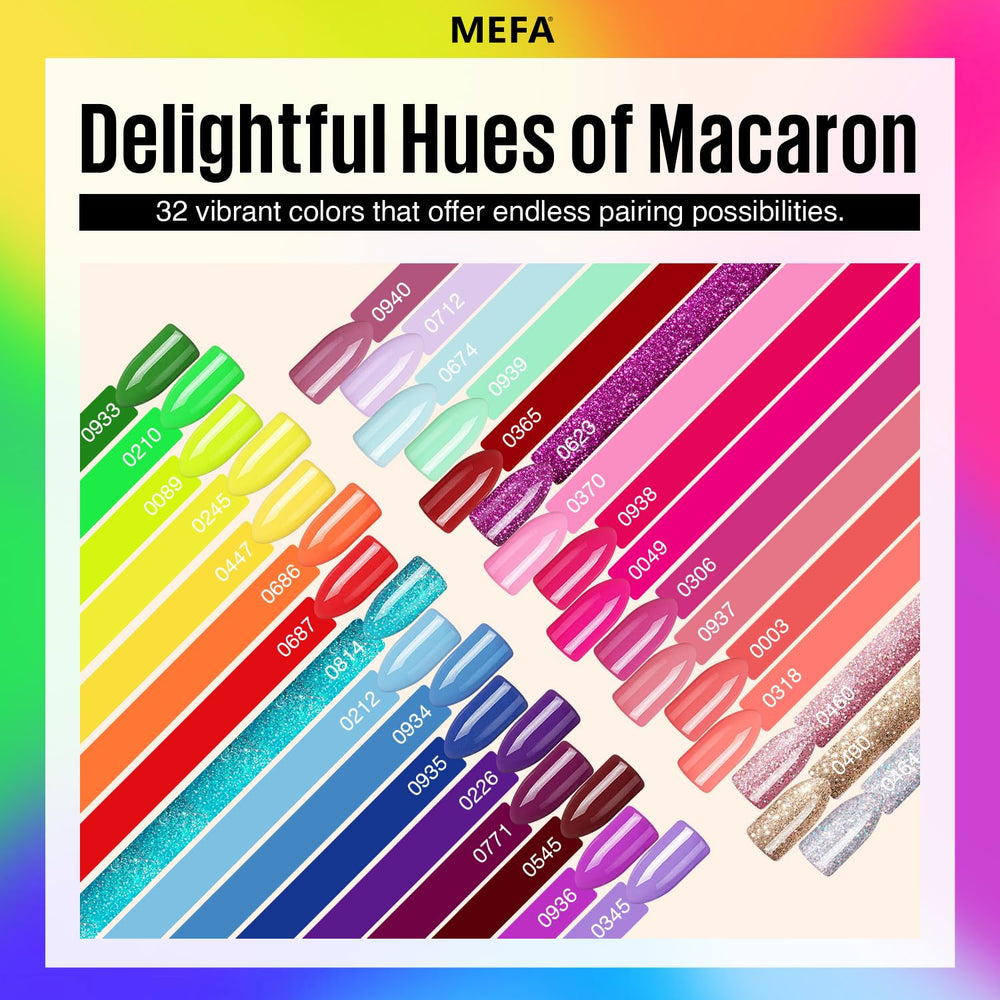 MEFA Neon Yellow Gel Nail Polish enables bright, sunny neon nails.