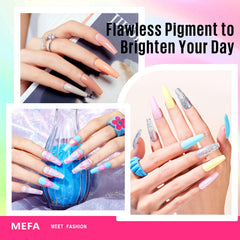Close-up of MEFA gel brush delivering smooth, brush-stroke-free application