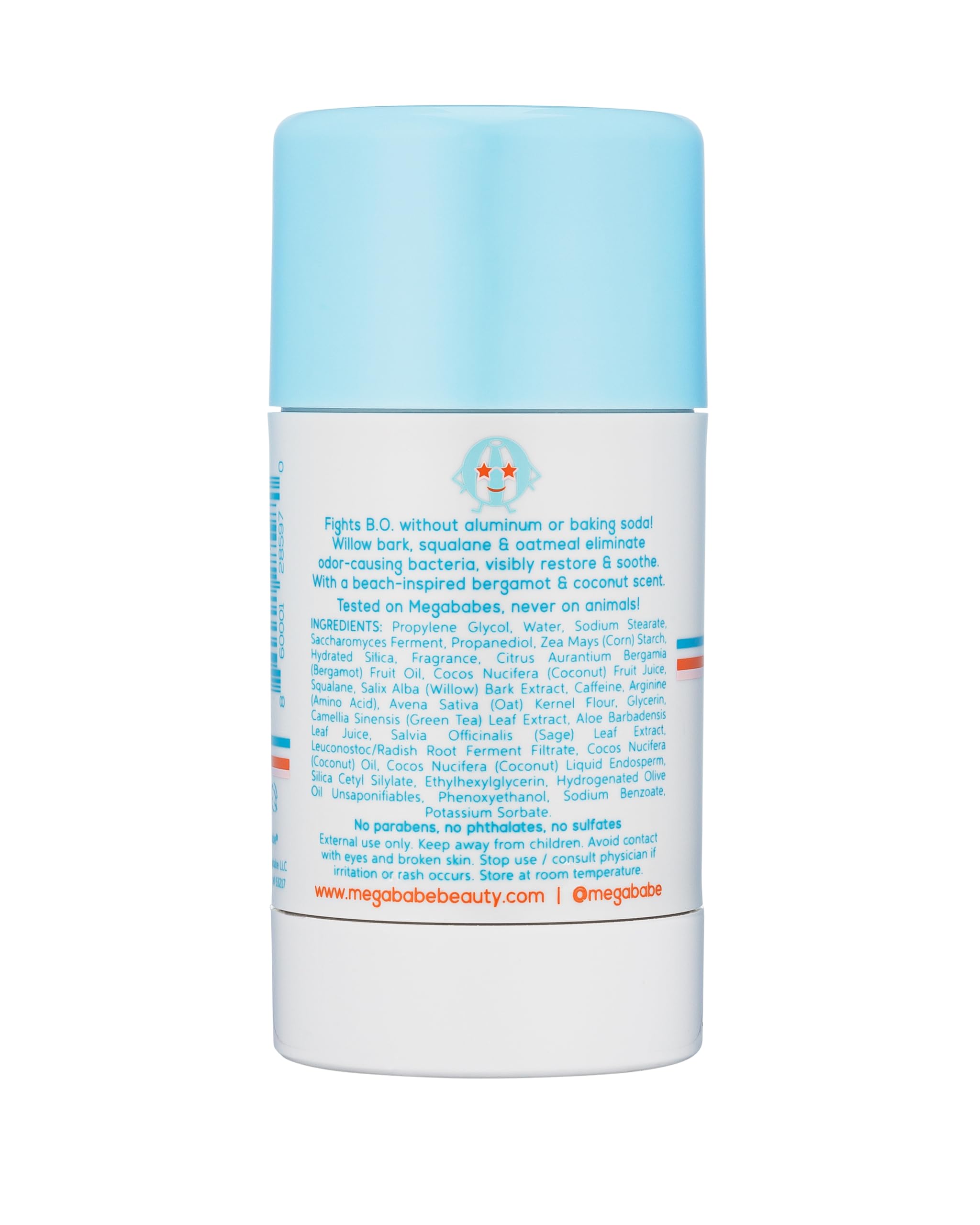 Travel-friendly Megababe Beachy Pits Fresh deodorant after workout
