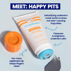 Megababe Happy Pits applicator provides precise, no-mess mask application.