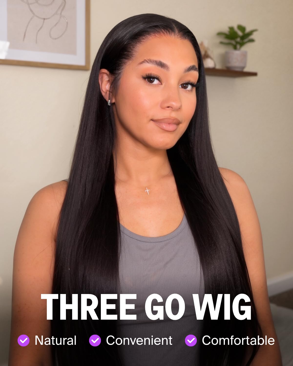 Megalook hair pre-plucked HD lace creates natural hairline right out of the box.