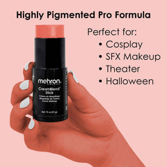 CreamBlend being applied on arm demonstrates smooth blending for stage looks.