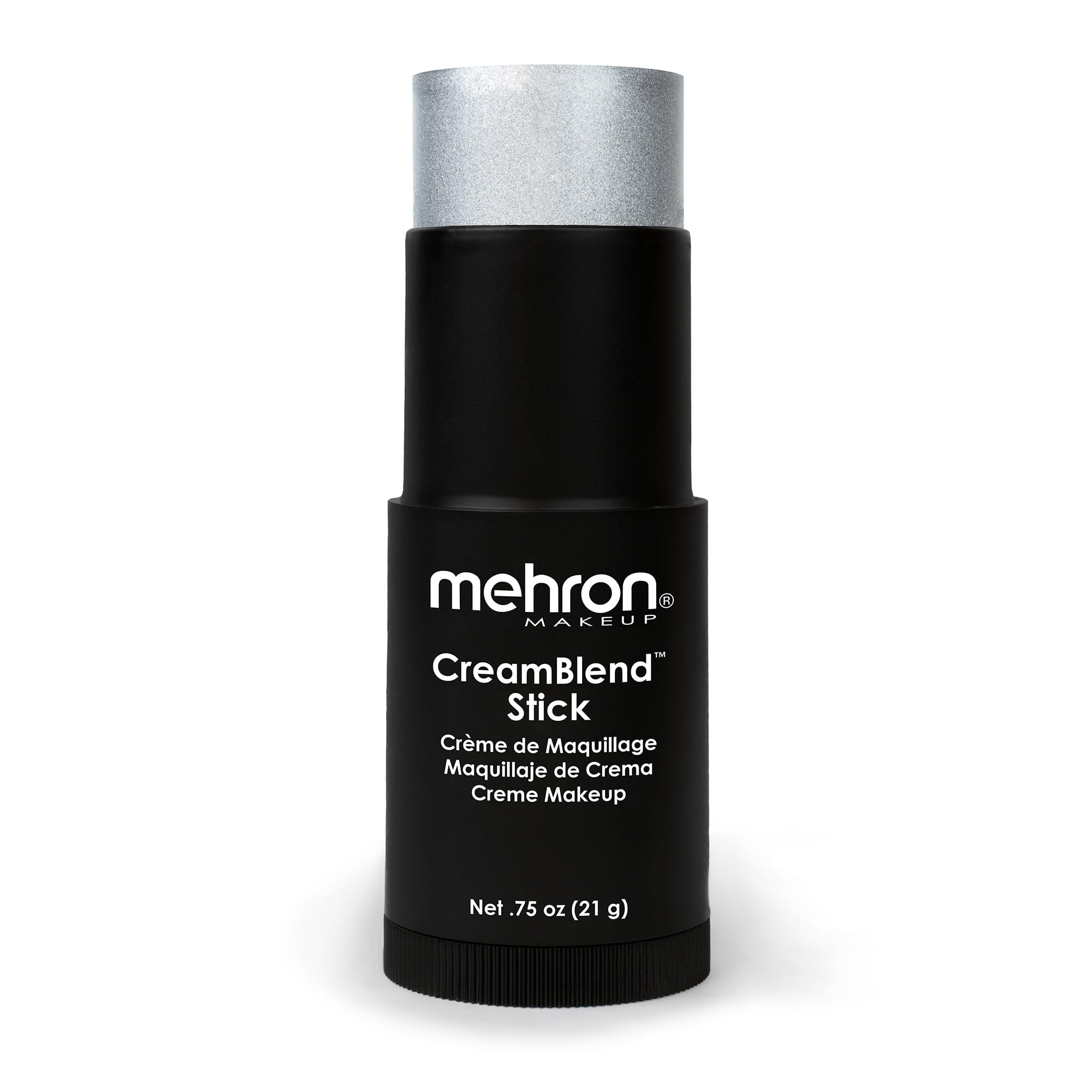 Mehron CreamBlend Stick silver packaging showing pro-grade color.